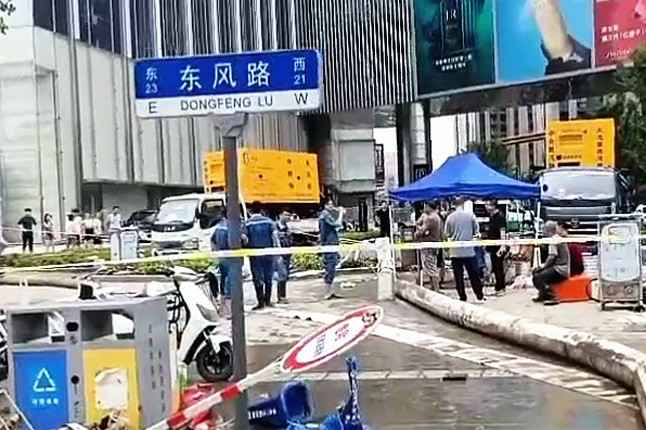 ob平台-ob(中国)一站式服务官网排涝突击队在排涝现场
